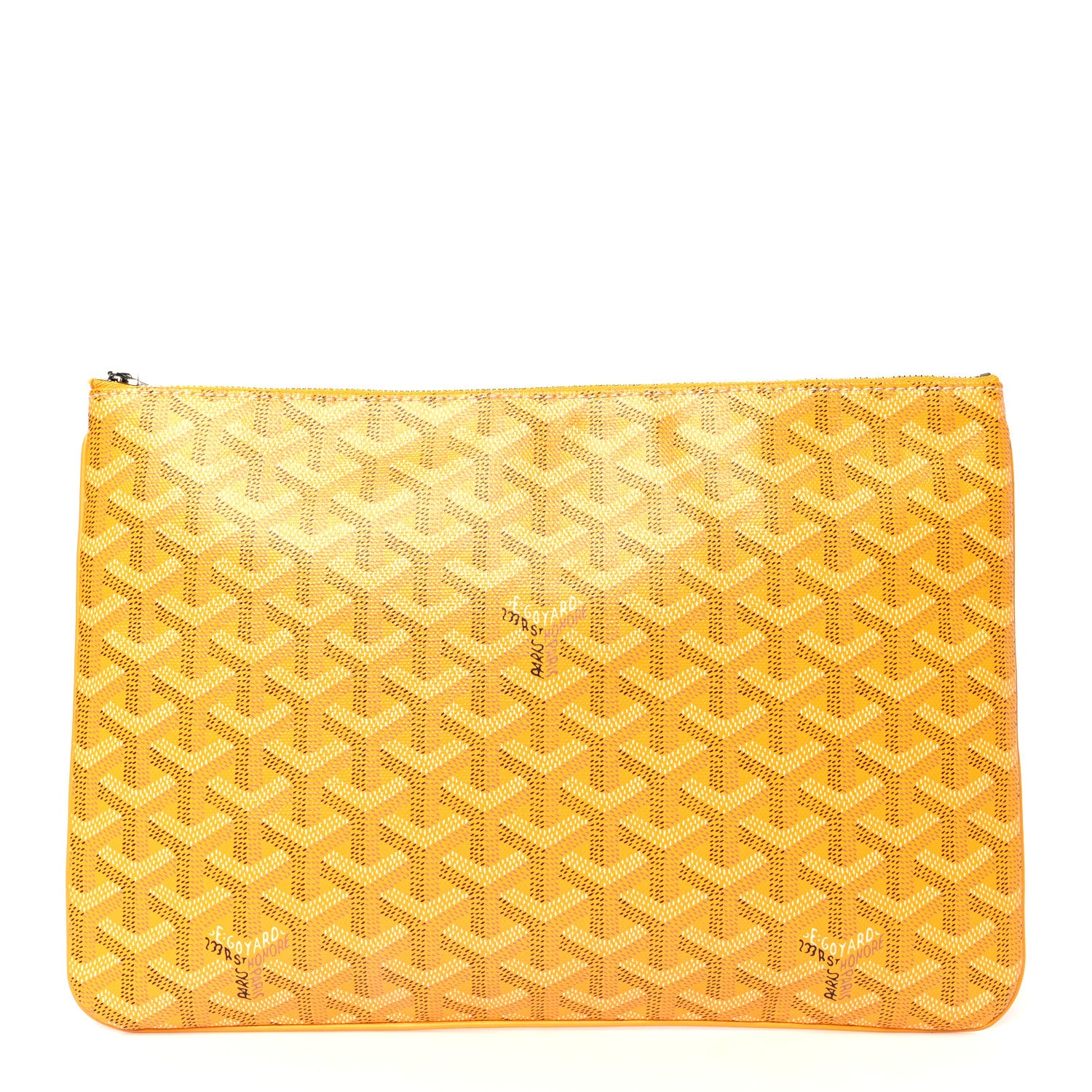 Goyard Goyardine Senat Pochette MM Yellow 1 of 9