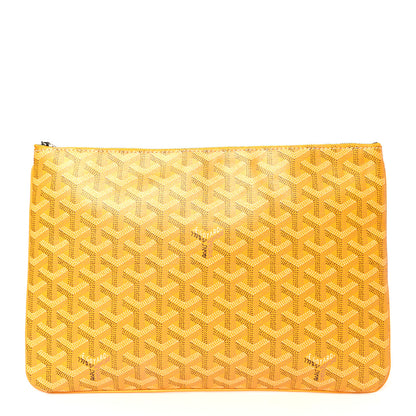 Goyard Goyardine Senat Pochette MM Yellow 1 of 9
