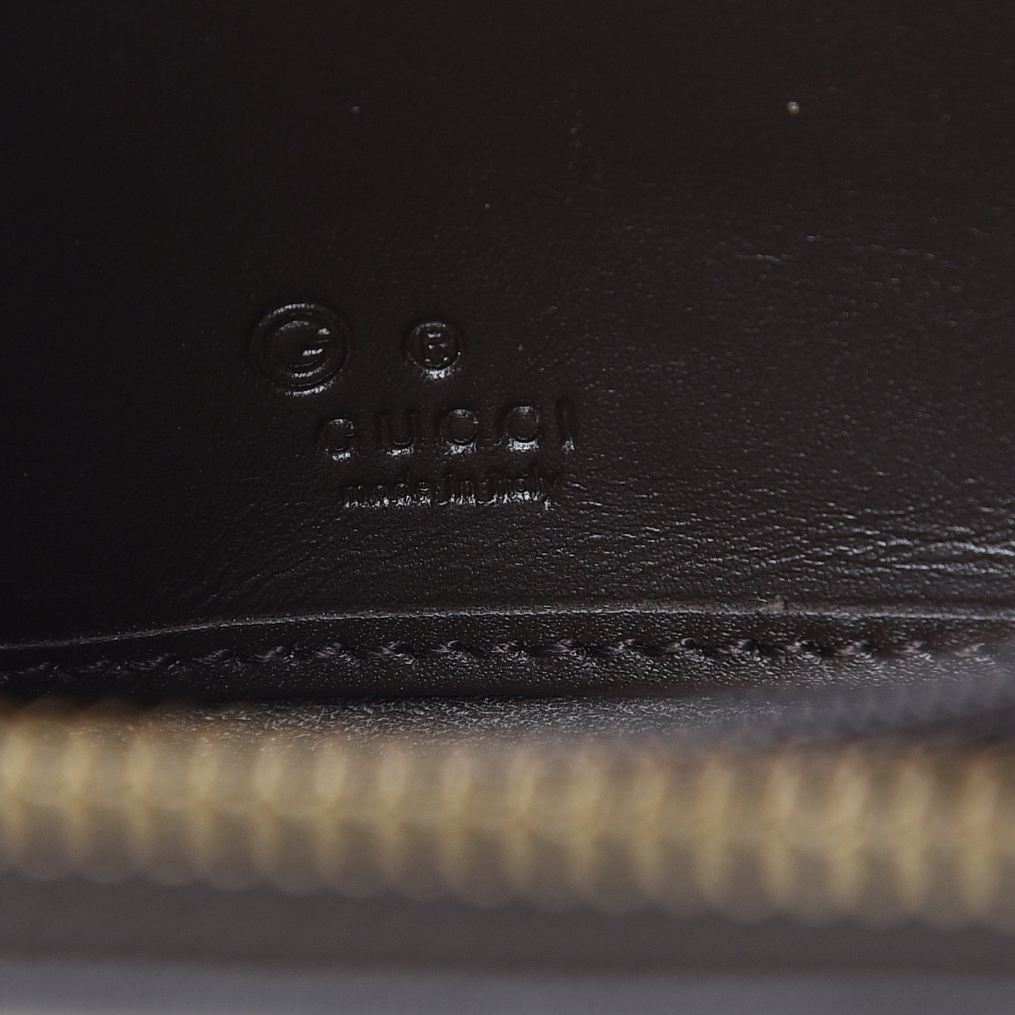 Monogram Zip Around Wallet Dark Brown