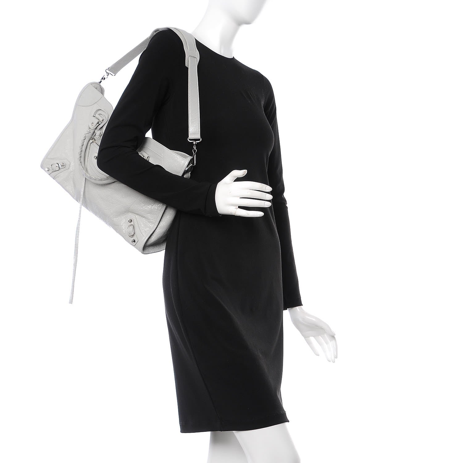 Balenciaga Agneau Classic Silver Hardware City Gris Nuage 3 of 9