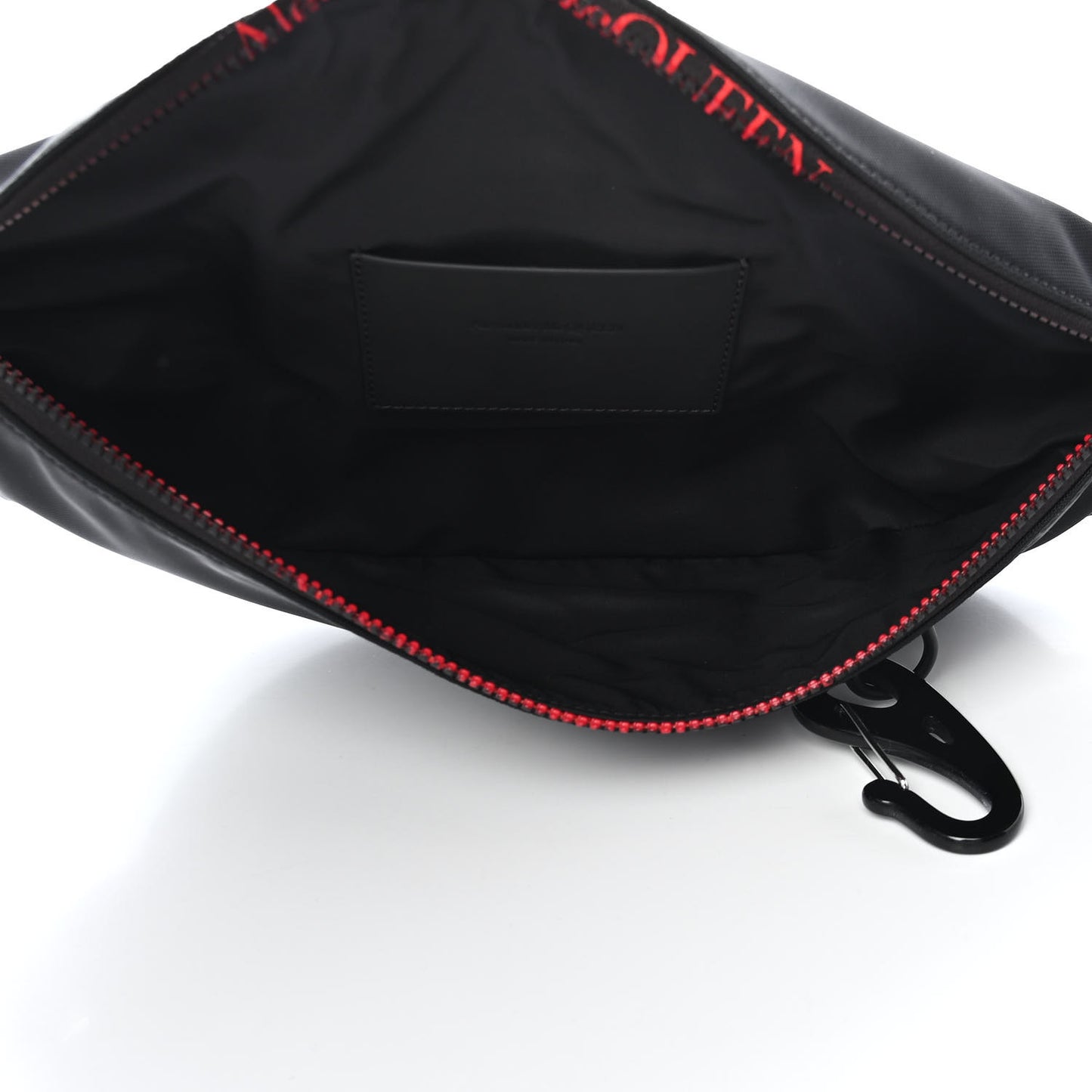 Nylon Oversized Harness Belt Bag Black Lust Red