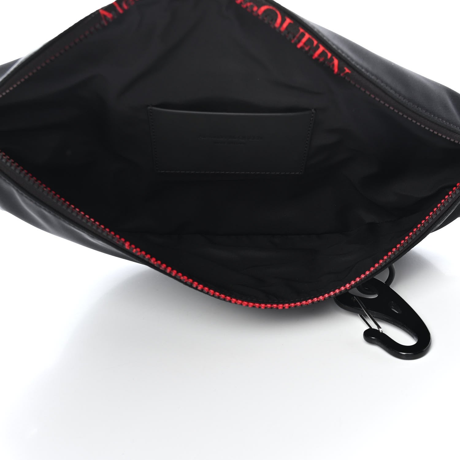 Alexander McQueen Nylon Oversized Harness Belt Bag Black Lust Red 4 of 7