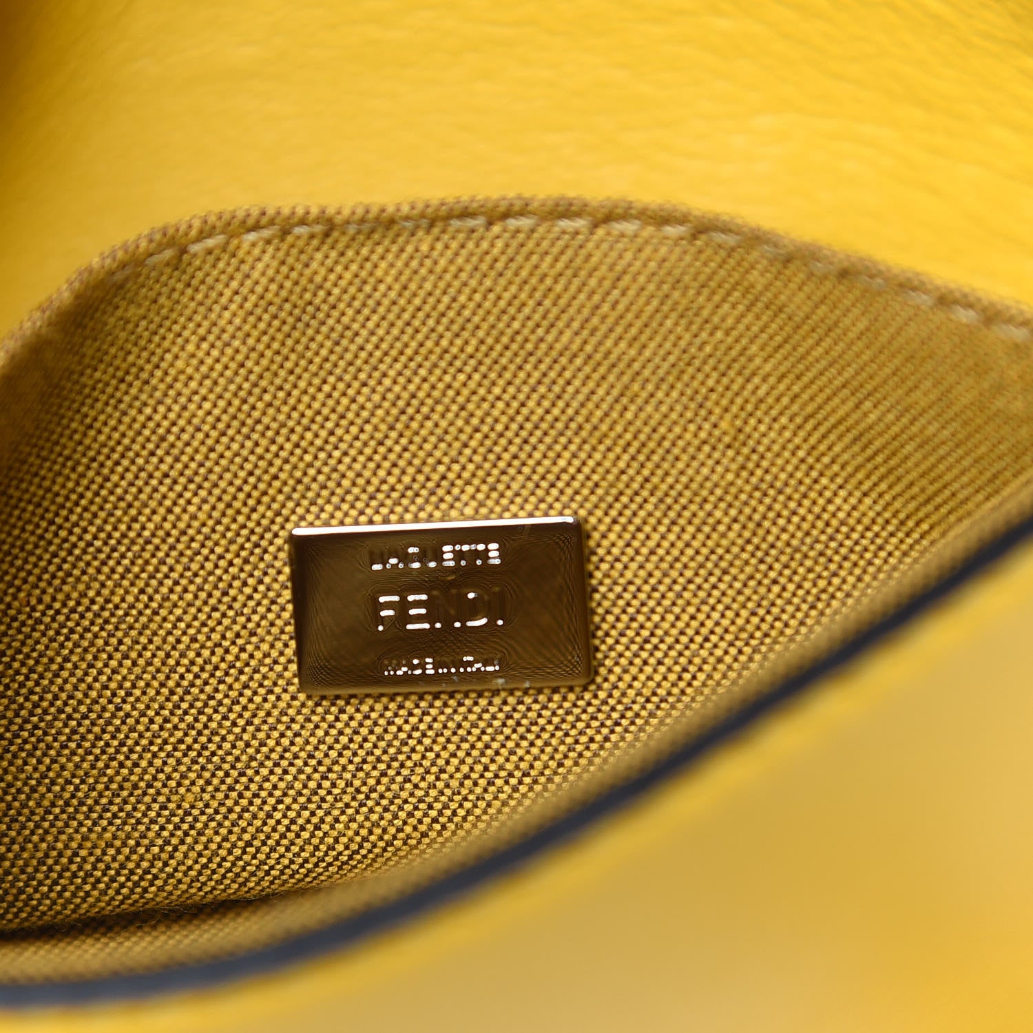 Fendi Nappa Micro Baguette Sunflower 8 of 10