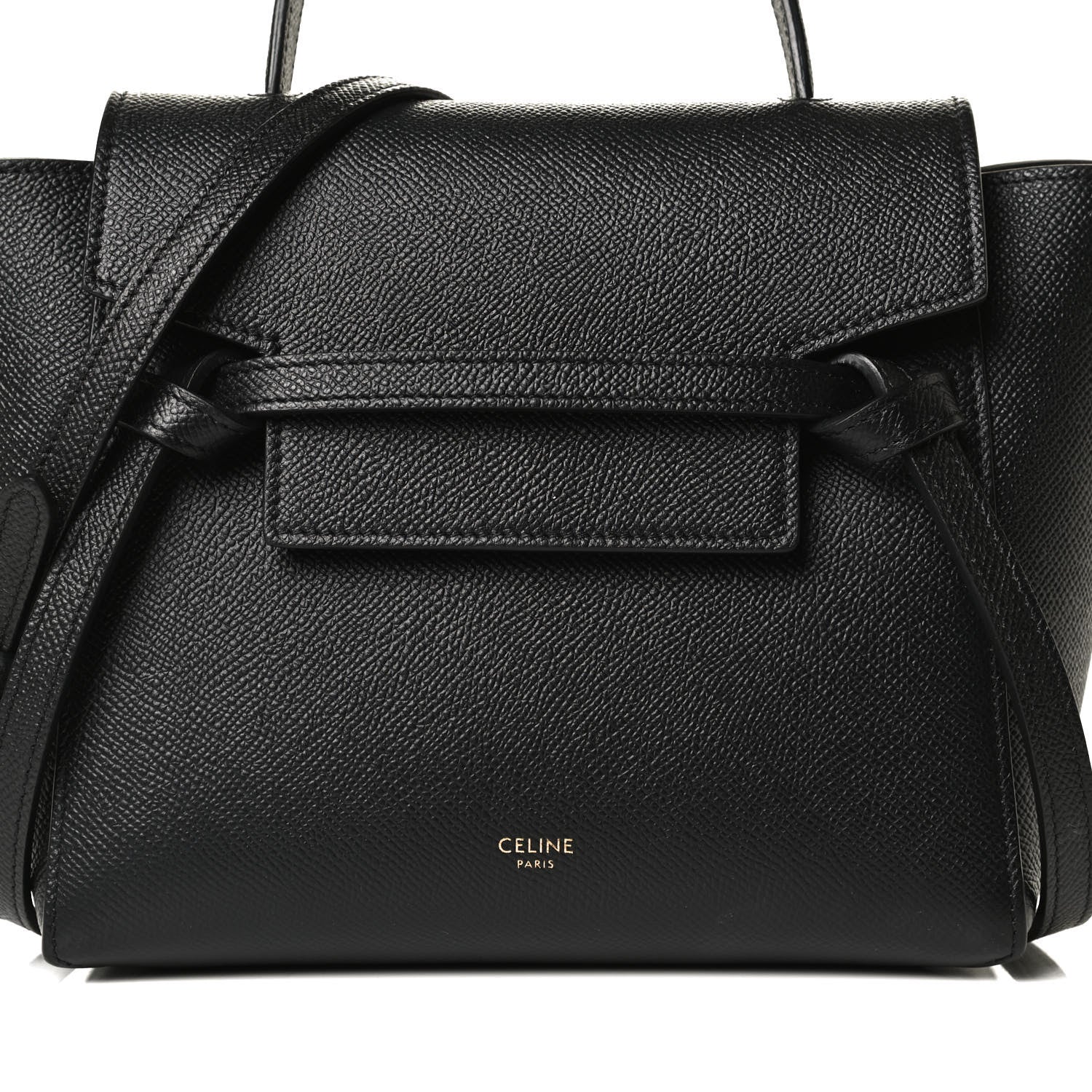 Celine Grained Calfskin Nano Belt Bag Black 7 of 14