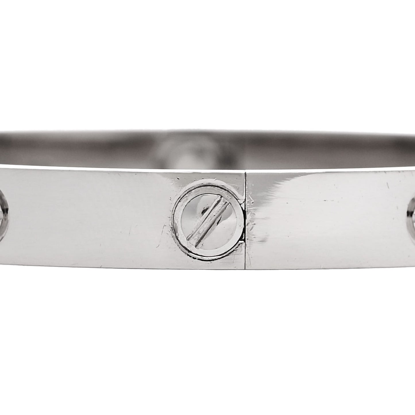 18K White Gold LOVE Bracelet 17