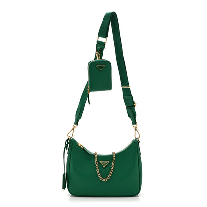 Prada Saffiano Lux Re-Edition 2005 Shoulder Bag Mango 1 of 10