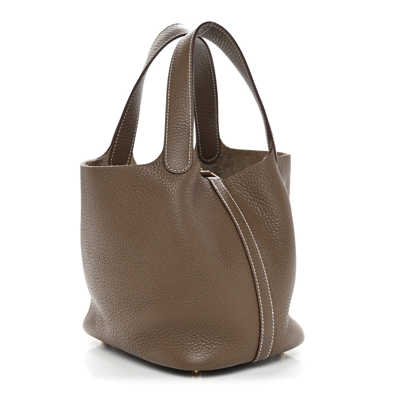 Hermes Taurillon Clemence Picotin Lock 18 PM Etoupe 3 of 11