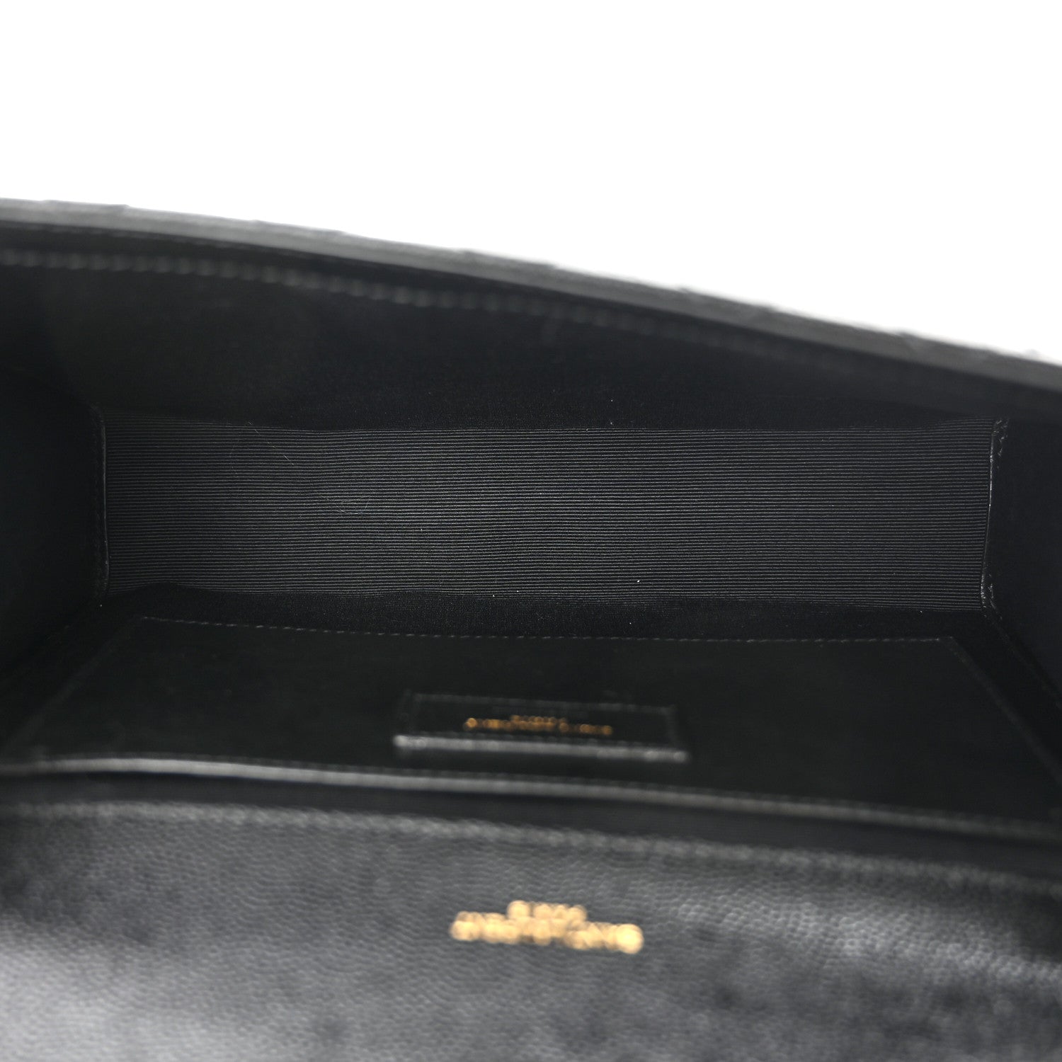 Saint Laurent Grain De Poudre Textured Mixed Matelasse Triquilt Medium Monogram Satchel Black 5 of 10