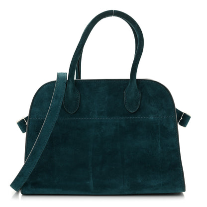 The Row Suede Soft Margaux 10 Bag Teal Green 1 of 10