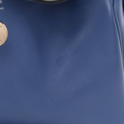 Hermes Swift Epsom Lindy 26 Tressage De Cuir Bleu Brighton Capucine Bleu Saphir 11 of 13