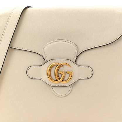Gucci New Sakai Calfskin Lux Medium Dahlia Messenger Shoulder Bag Mystic White 8 of 11