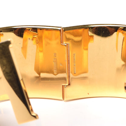 Hermes Enamel Extra Wide Clic Clac H Bracelet PM Pourpre 5 of 6