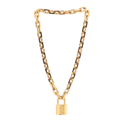 Louis Vuitton LV Edge Necklace Cadenas Gold 1 of 5