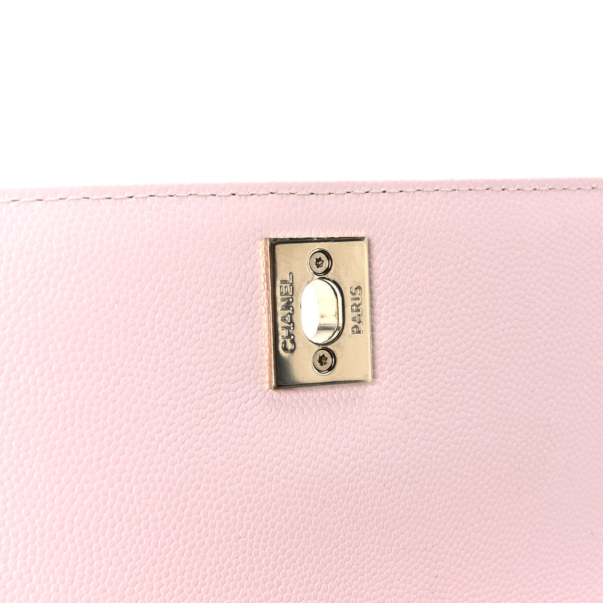 Caviar Quilted Mini Coco Handle Flap Light Pink