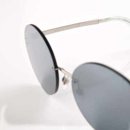 Chanel Metal Rimless Round Sunglasses 4216 Silver 6 of 6