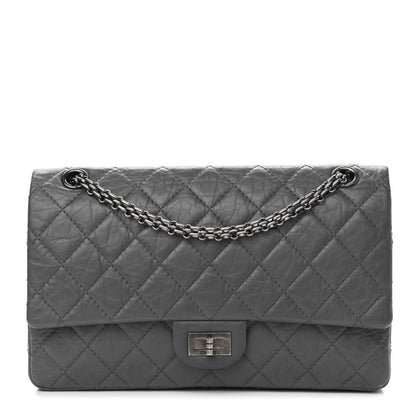 Chanel Aged Calfskin Quilted 2.55 Reissue 226 Flap Grey 1 of 11