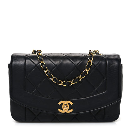 Chanel Lambskin Quilted Small Single Flap Black 1 of 11