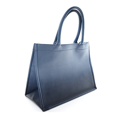 Christian Dior Gradient Smooth Calfskin Embossed Medium Book Tote Indigo Blue 3 of 12