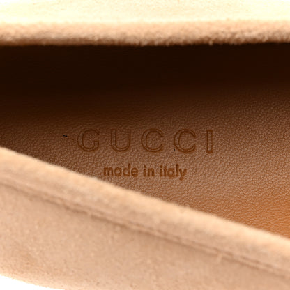 Gucci Suede Horsebit Womens Jordaan Loafers 39 Pink Sand 7 of 10