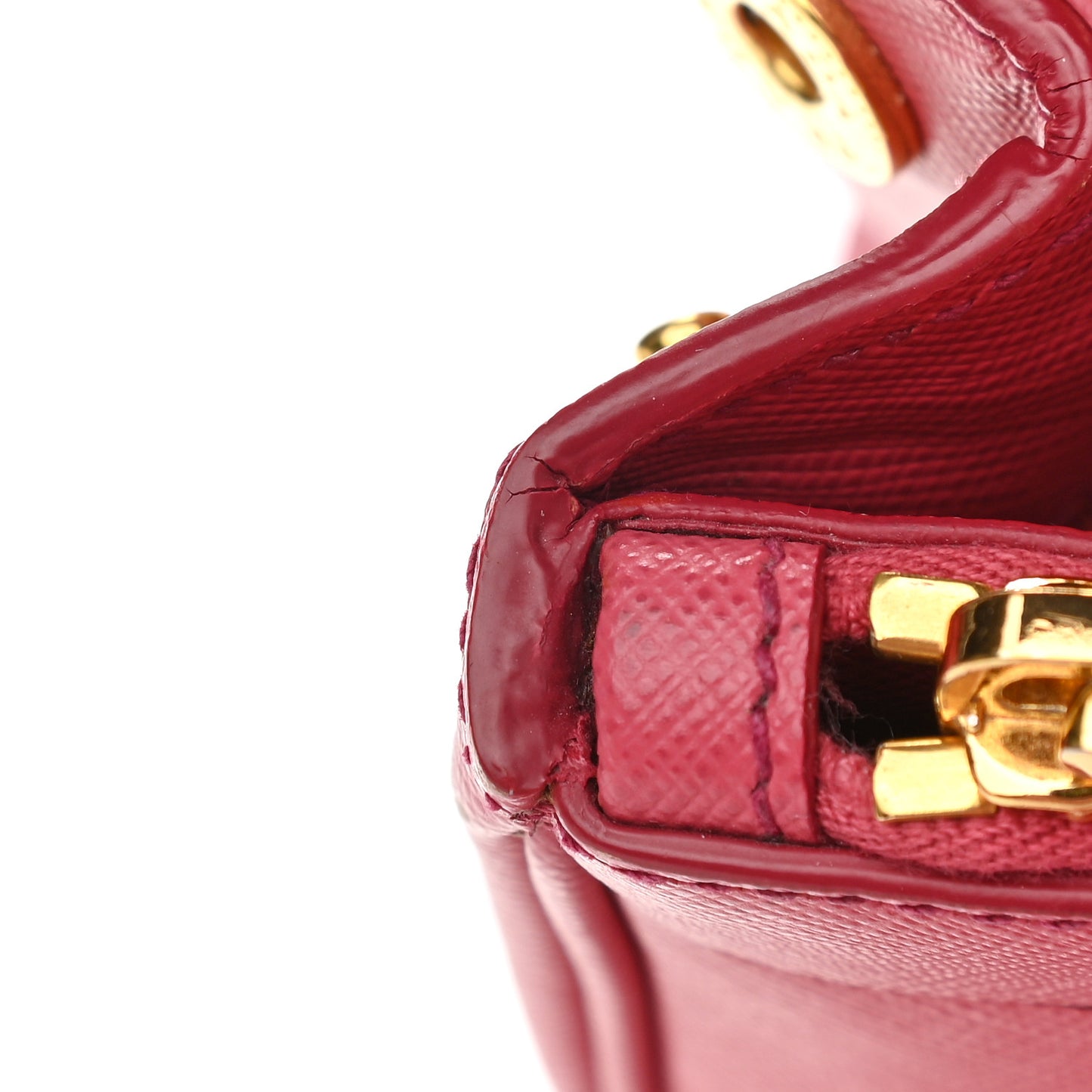 Saffiano Small Galleria Double Zip Tote Peonia
