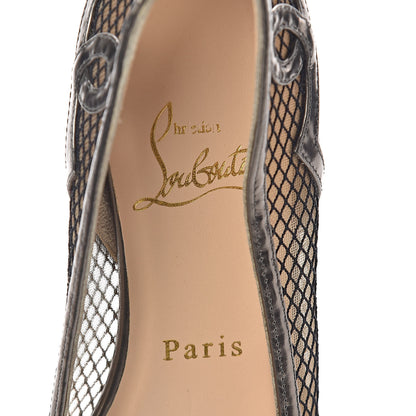 Christian Louboutin Mesh Patent Lady Bombay Flats 36 Black 9 of 9