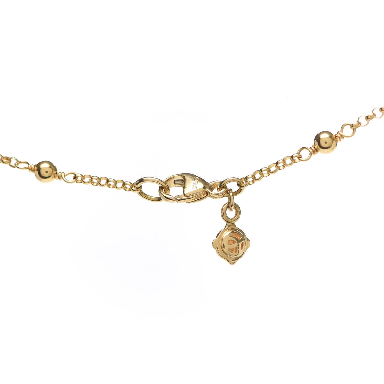 David Yurman 18K Yellow Gold Cable Collectibles Bead and Chain Necklace 3 of 5