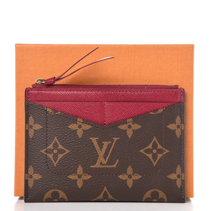 Louis Vuitton Monogram Zipped Card Holder Fuchsia 7 of 7