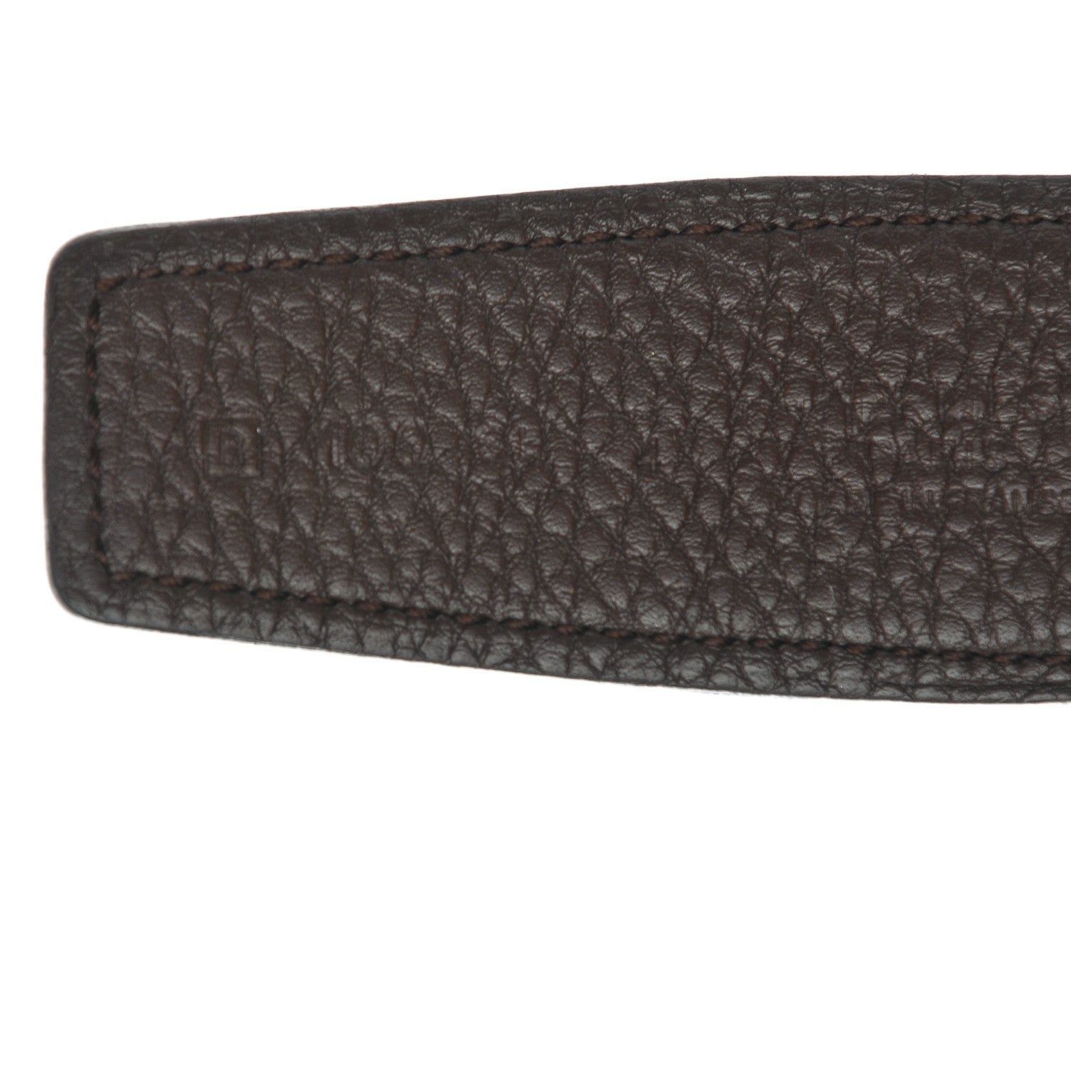 Hermes Box Togo 32mm Idem H Belt 100 Black Chocolate 5 of 8