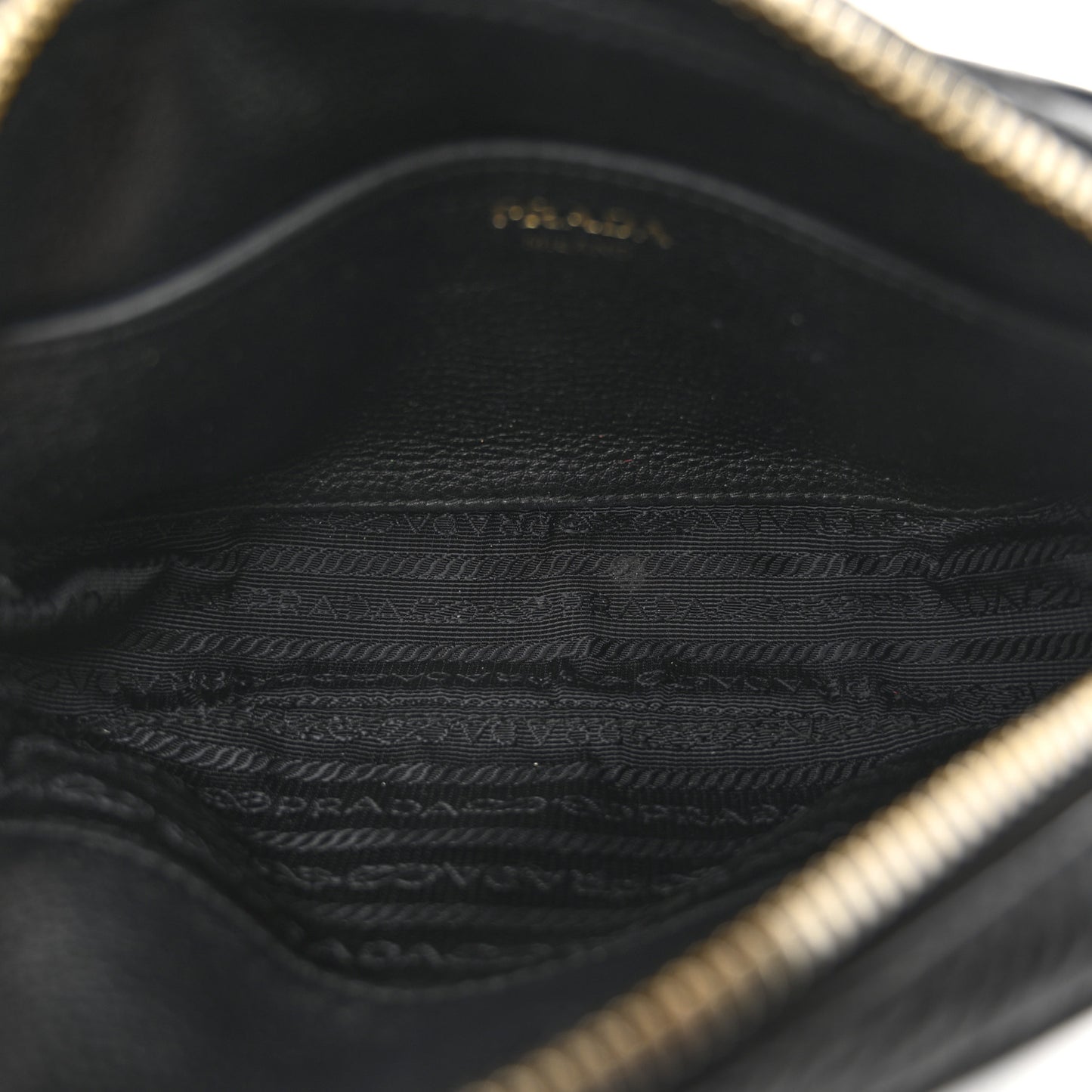 Vitello Daino Logo Belt Bag Black