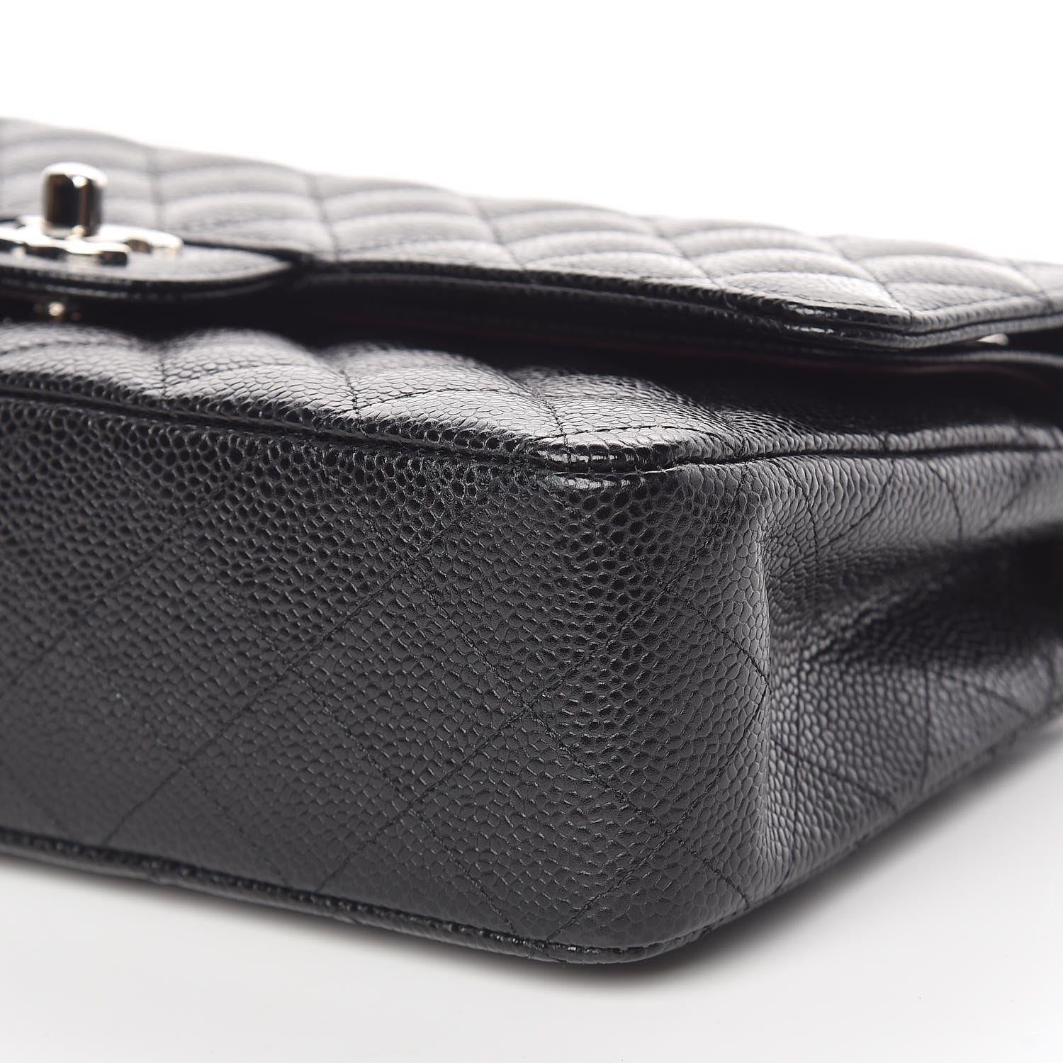 Chanel Caviar Quilted Medium Double Flap Black 7 of 11