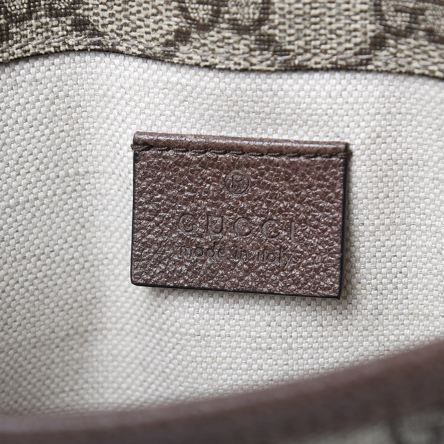 GG Supreme Monogram Neo Vintage Web Belt Bag Brown