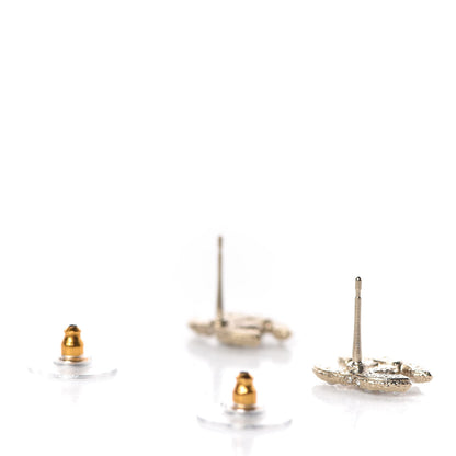 Chanel Pearl Crystal CC Earrings Gold 4 of 5