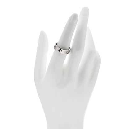 Cartier 18K White Gold 5.5mm LOVE Ring 54 6.75 2 of 5