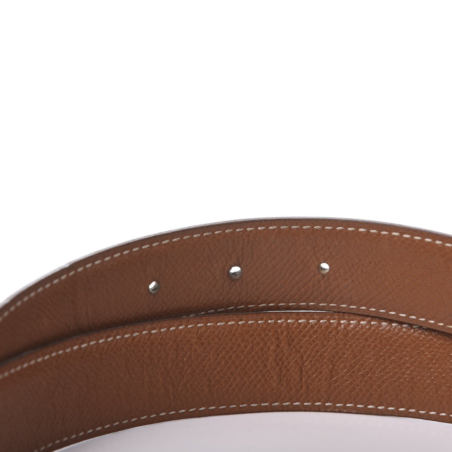 Box Courchevel 32mm Horsebit Belt 72 Black Gold