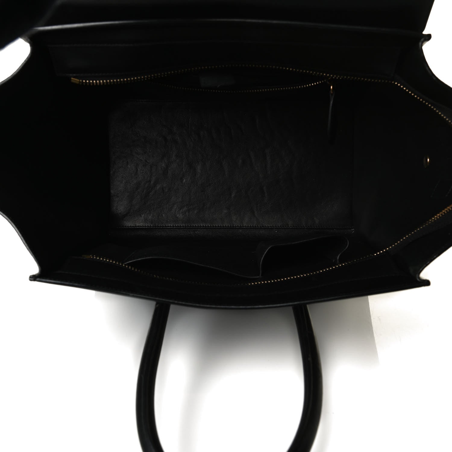 Celine Calfskin Astrakhan Embossed Mini Luggage Black 5 of 22