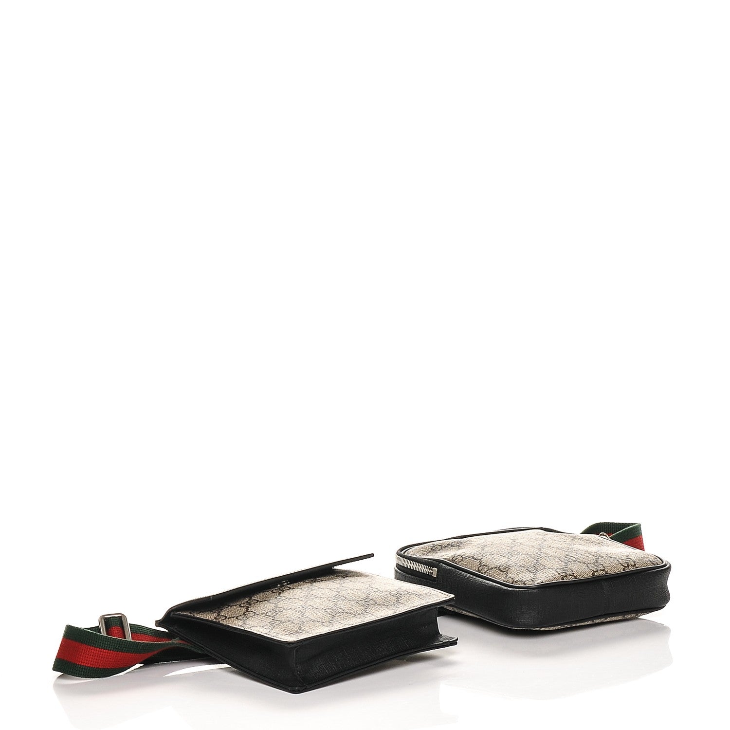 Gucci GG Supreme Monogram Web Belt Bag Black 4 of 8