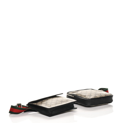 Gucci GG Supreme Monogram Web Belt Bag Black 4 of 8