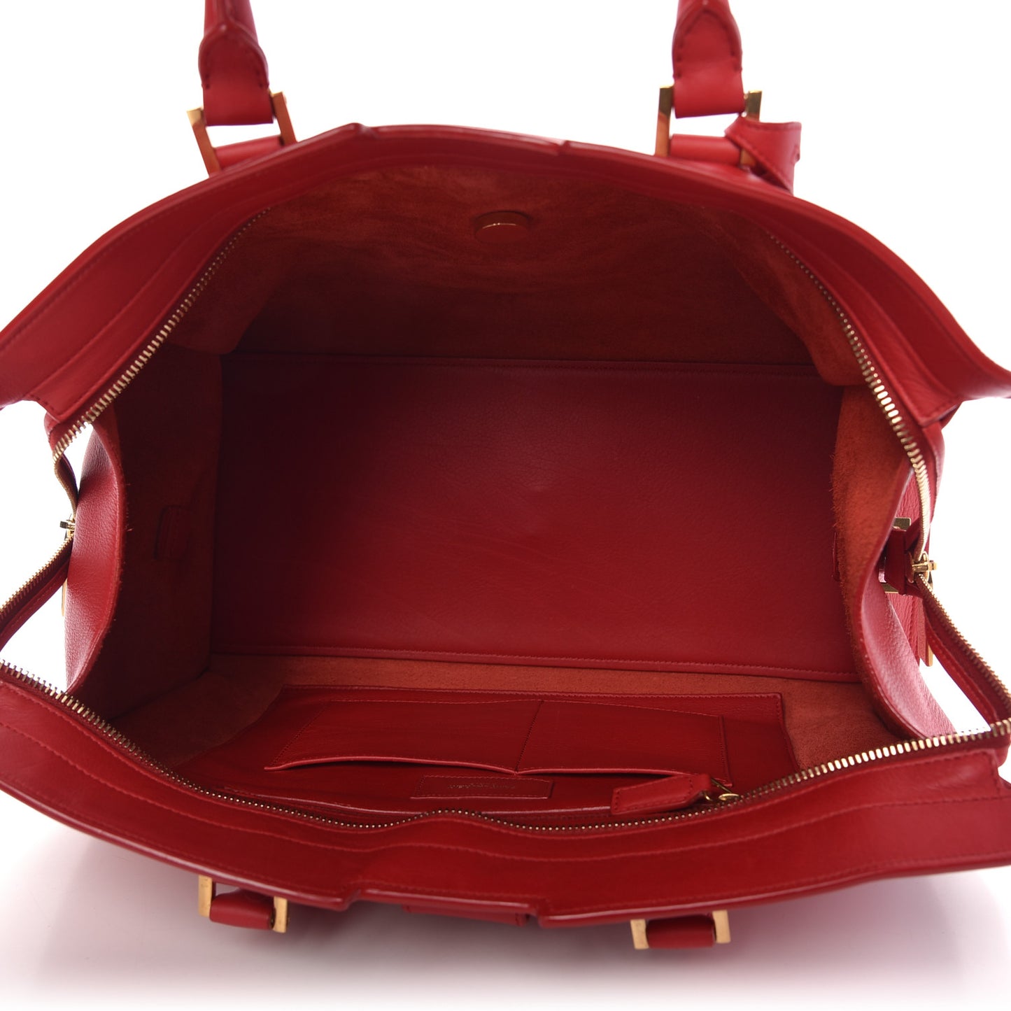 Calfskin Medium Classic Y Cabas Red