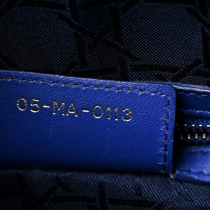 Christian Dior Lambskin Cannage Large Lady Dior Blue 6 of 11