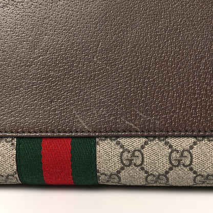 Gucci GG Supreme Monogram Web Medium Ophidia Tote Bag Brown 12 of 13