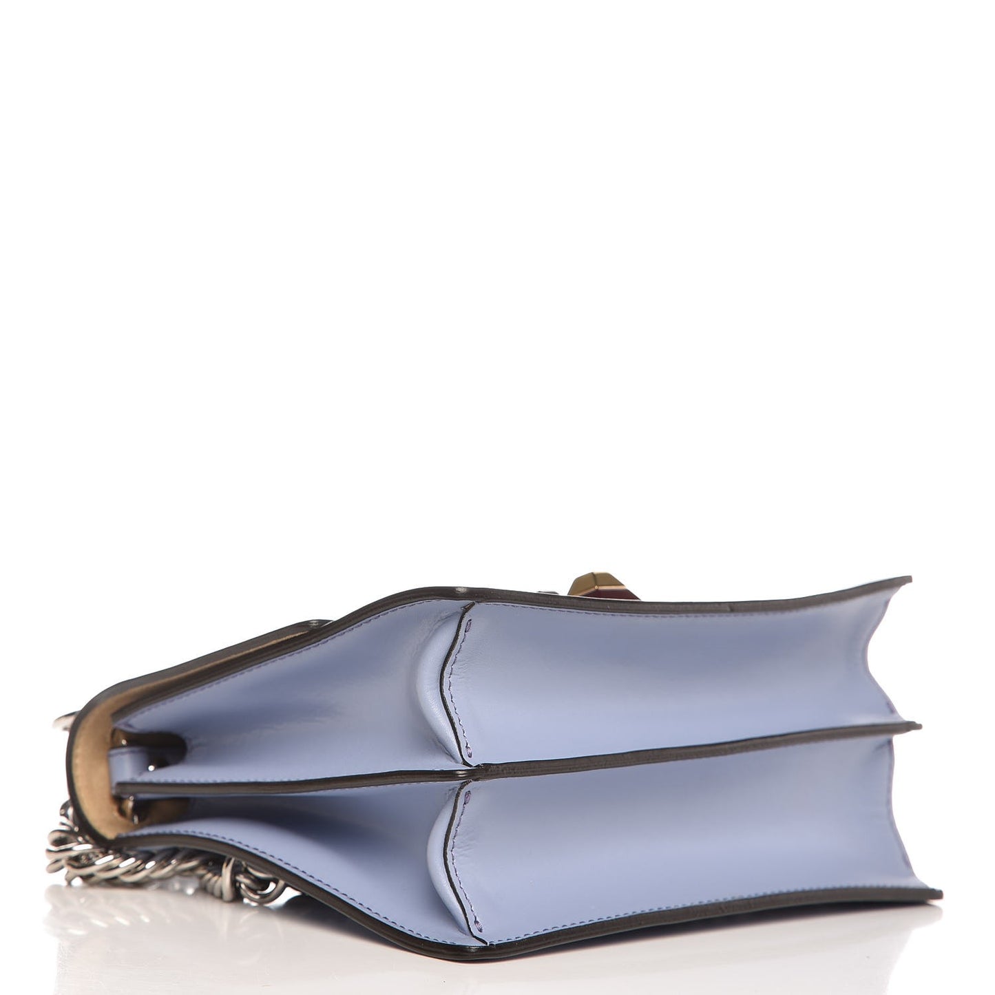Vitello Liberty Studded Small Kan I Shoulder Bag Azzurro Sky Multicolor