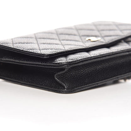 Chanel Caviar Quilted Wallet On Chain WOC Black 5 of 11
