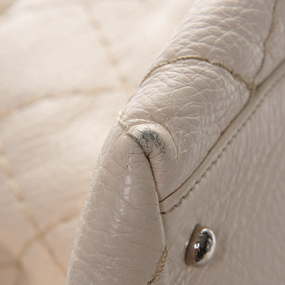 Chanel Glazed Calfskin On The Road Drawstring Tote Ivory 9 of 9