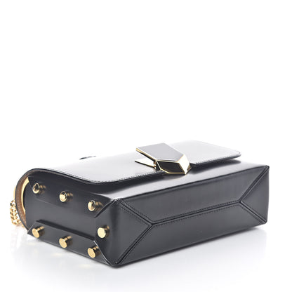 Jimmy Choo Smooth Calfskin Lockett Petite Shoulder Bag Black 4 of 9