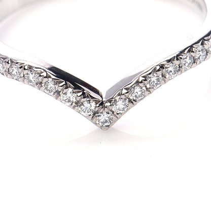 Tiffany Platinum Diamond Soleste V Band Ring 49 5 5 of 7