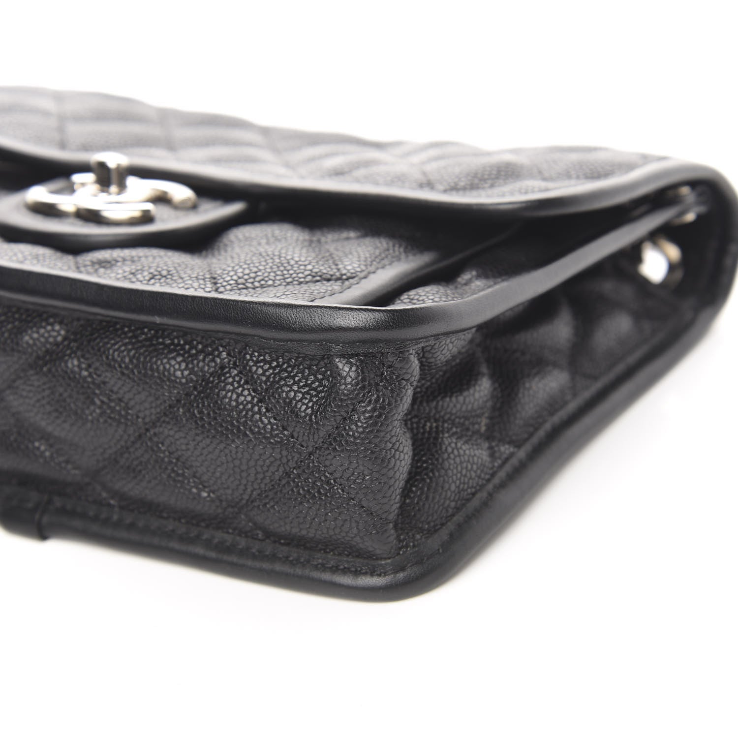 Chanel Caviar Quilted Mini French Riviera Flap Black 9 of 11