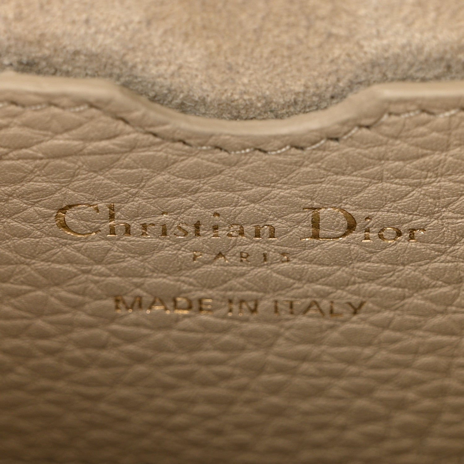 Christian Dior Grained Calfskin Medium Bobby Flap Beige 6 of 9