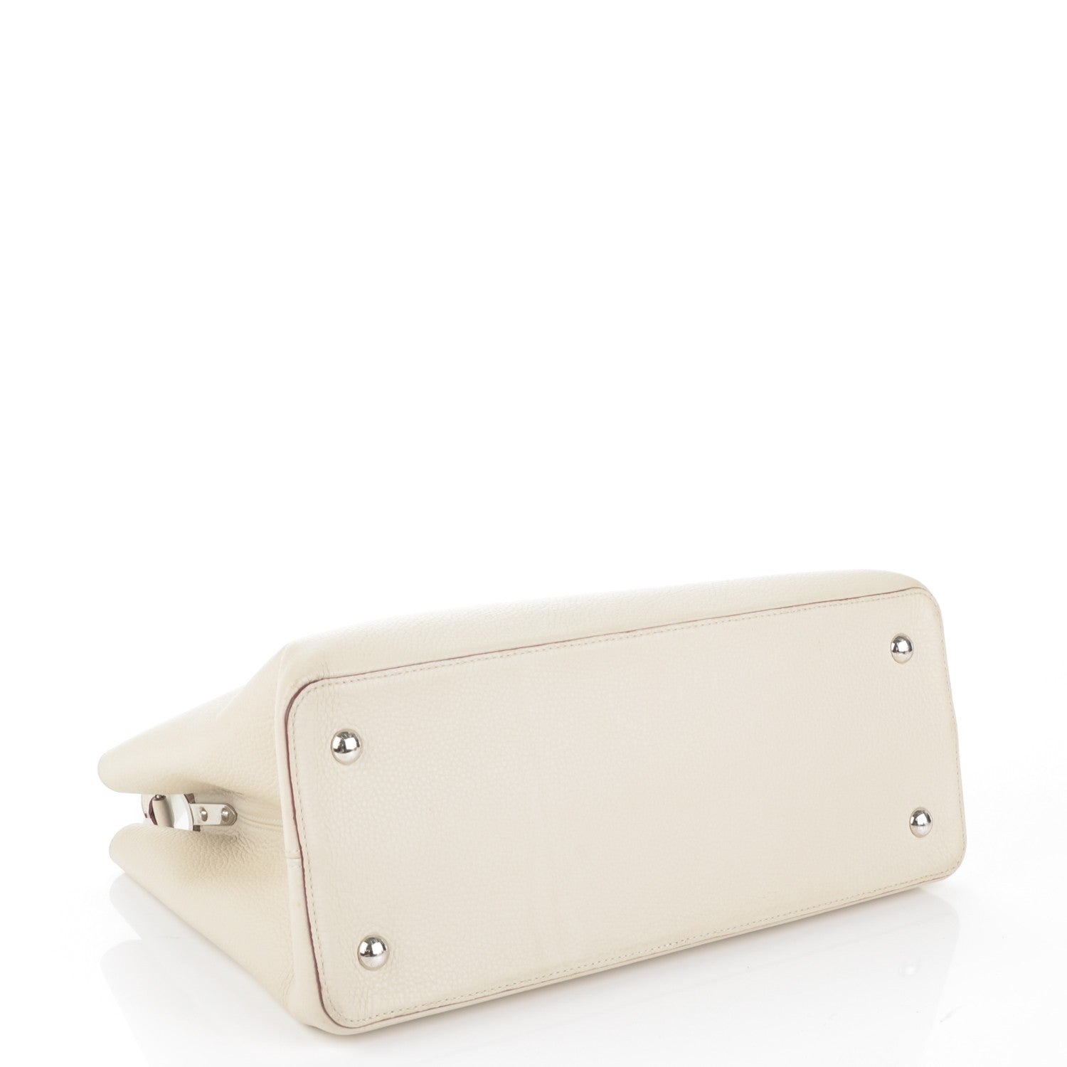 Louis Vuitton Taurillon Capucines GM Blanc Casse 4 of 7