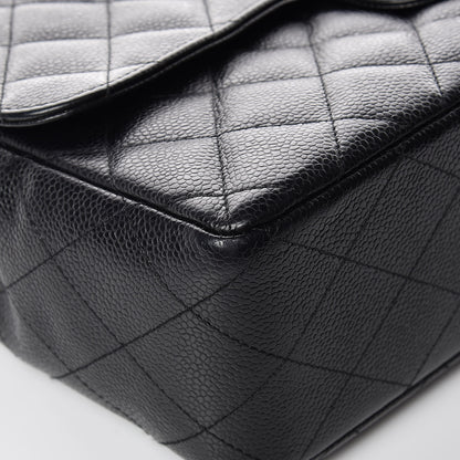 Chanel Caviar Quilted Jumbo Single Flap Black 11 of 16