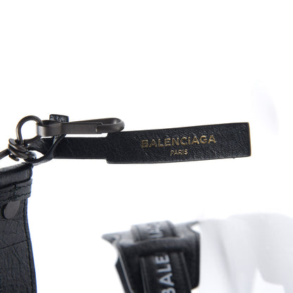 Balenciaga Agneau Classic Hardware Logo Shoulder Strap Black 4 of 4